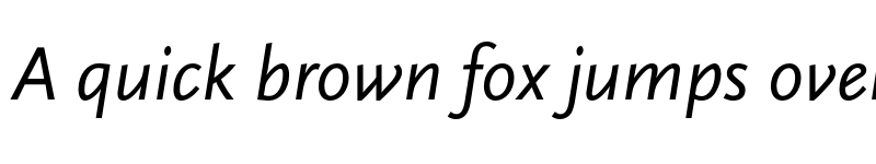Preview of Scala Sans LF Regular Italic