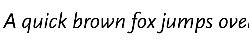 Preview of ScalaSans Italic