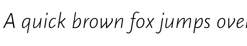 Preview of ScalaSans Light Italic