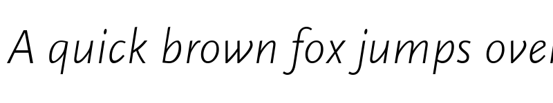 Preview of ScalaSans LightItalic