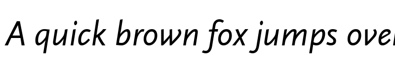 Preview of ScalaSans RegularItalic