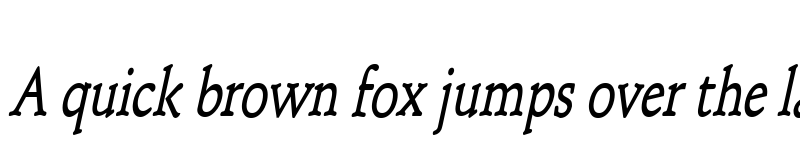 Preview of Schroeder Condensed Bold Italic