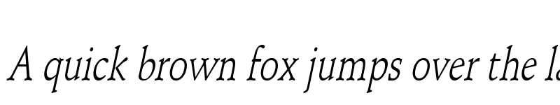 Preview of Schroeder Condensed Italic