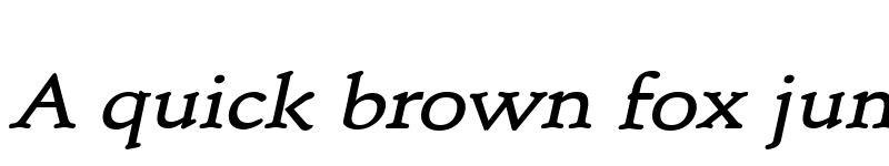 Preview of Schroeder Wide Bold Italic