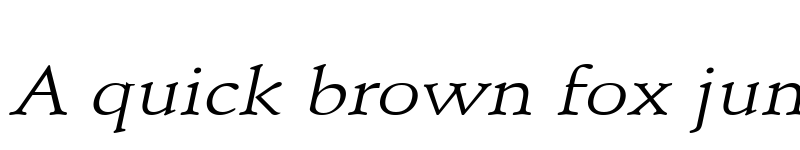 Preview of Schroeder Wide Italic