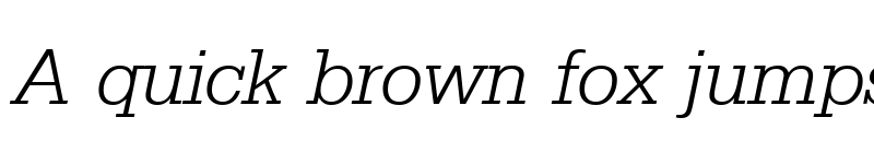 Preview of SergeantLight RegularItalic