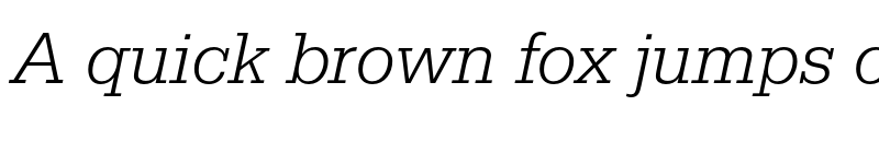 Preview of Serifa Std 46 Light Italic