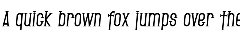 Preview of SF Gothican Bold Italic