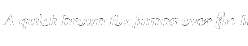Preview of Shalima Outline Italic