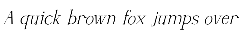 Preview of Silver Silk Italic