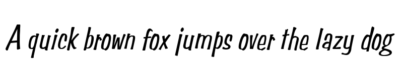 Preview of Simpson Condensed Italic