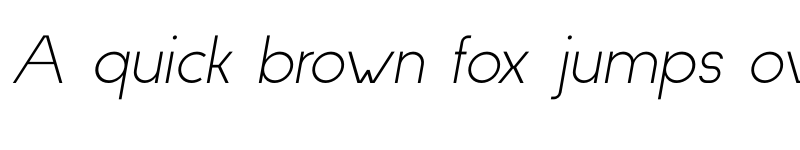 Preview of Skizofrenia Light Italic