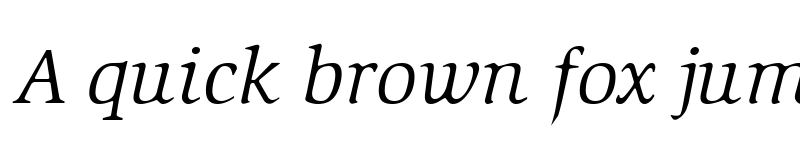 Preview of Slimbach Italic