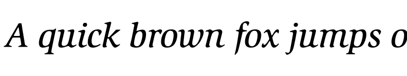 Preview of SlimbachEF Medium Italic