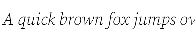 Preview of Source Serif Pro Light Italic