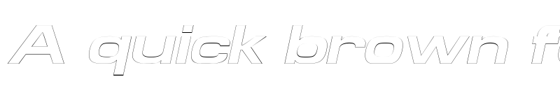 Preview of SpaceOutBoldOutline Italic