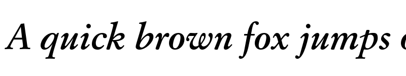 Preview of Stempel Garamond Oldstyle Figur Bold Italic