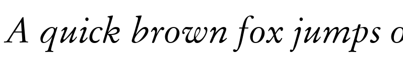 Preview of StempelGaramond RomanItalic