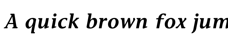 Preview of Stone Informal Semi Bold Italic