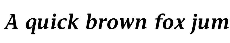 Preview of Stone InfSemiBold Italic