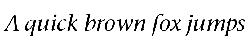 Preview of Stone Serif Italic