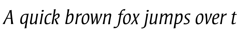 Preview of Strayhorn MT Std Light Italic