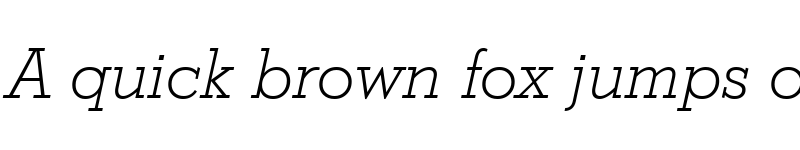 Preview of Stymie Lt BT Light Italic