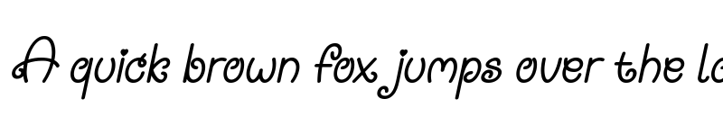 Preview of Sweet Gracia Bold Italic