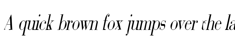 Preview of SweezCondensed Italic