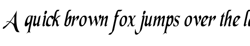 Preview of SwordsmanCondensed Italic