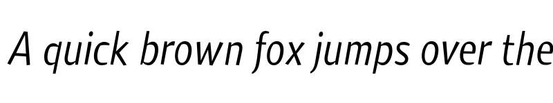 Preview of TabardEF Regular Italic