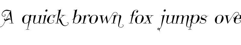 Preview of Take Five Italic Swashes Regular