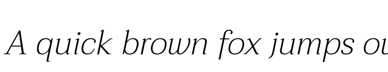 Preview of Taviraj ExtraLight Italic