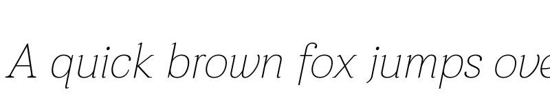 Preview of Taviraj Thin Italic