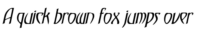 Preview of TemplarCondensed Italic