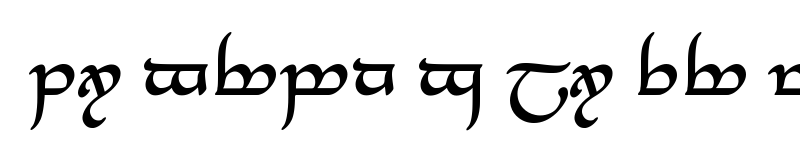 Preview of Tengwar Annatar Alt Bold