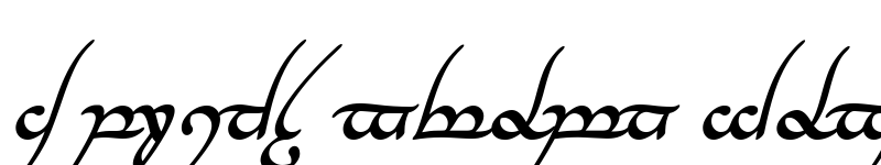 Preview of Tengwar Annatar Bold Italic