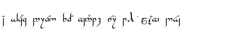 Preview of Tengwar-Gandalf Roman