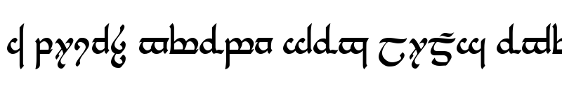 Preview of Tengwar Parmaite Regular