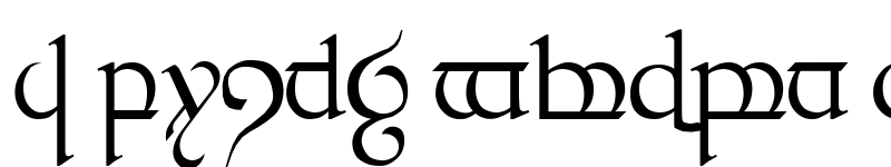 Preview of Tengwar Quenya-1 Regular