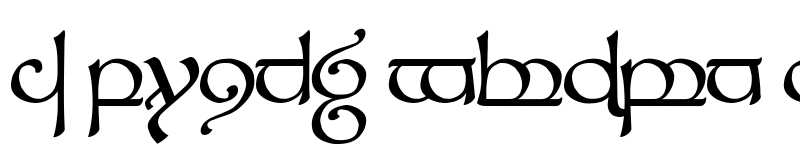 Preview of Tengwar Sindarin-1 Regular