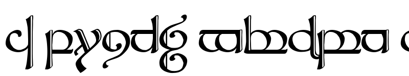 Preview of Tengwar Sindarin-2 Regular