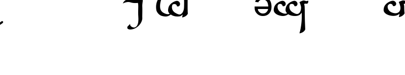 Preview of Tengwar Sindarin-A Regular