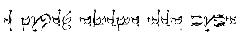 Preview of Tengwar Teleri Regular