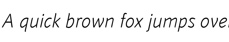 Preview of Textra LT Light Italic