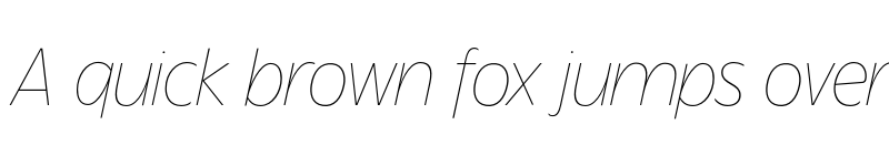 Preview of TFForever Thin Italic