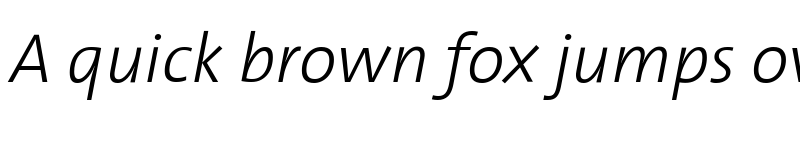 Preview of The Sans Light- Italic