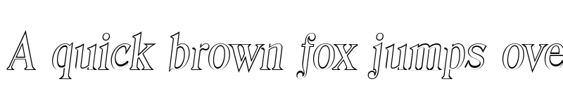 Preview of ThomasBeckerOutline Italic