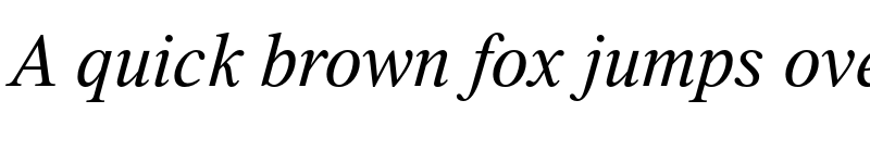 Preview of Thorndale AMT Italic