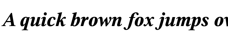 Preview of Thorndale Bold Italic